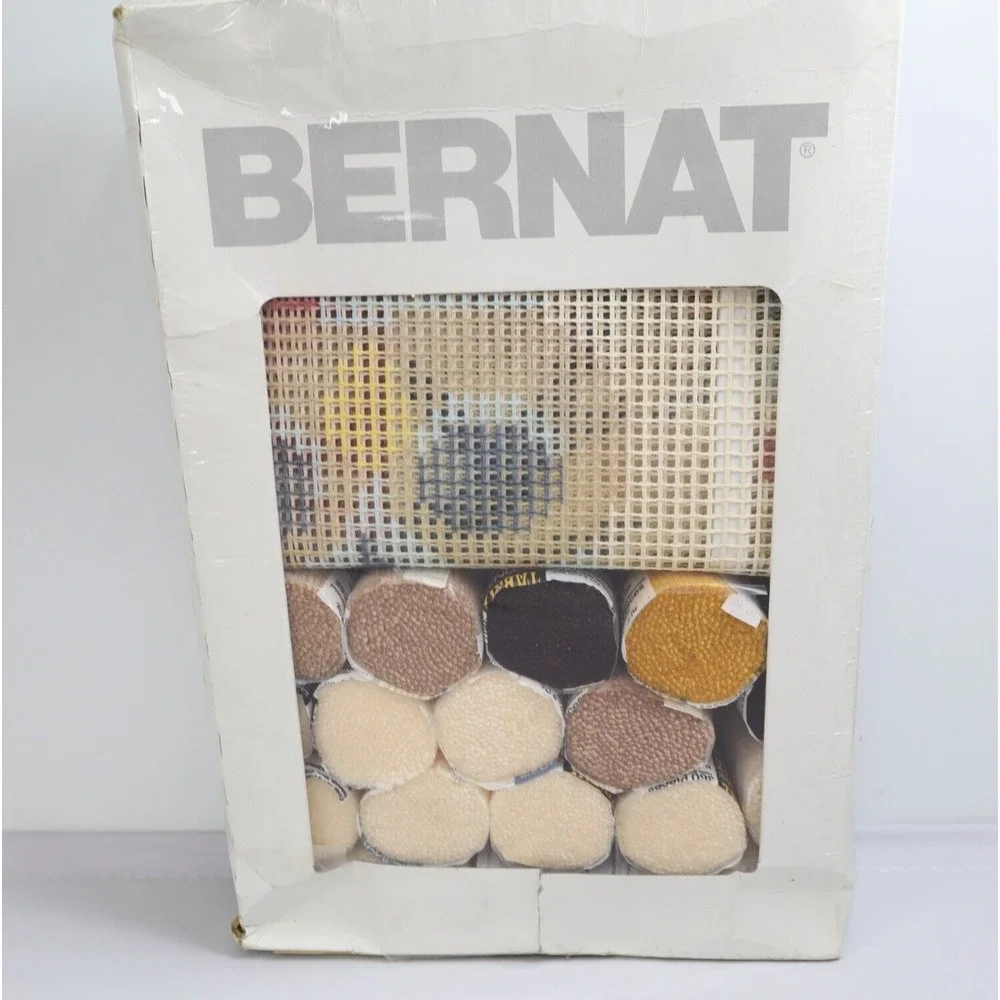 New‎ 1977 Bernat Hi-Lo Latch Hook Kit Night Watchman 18
